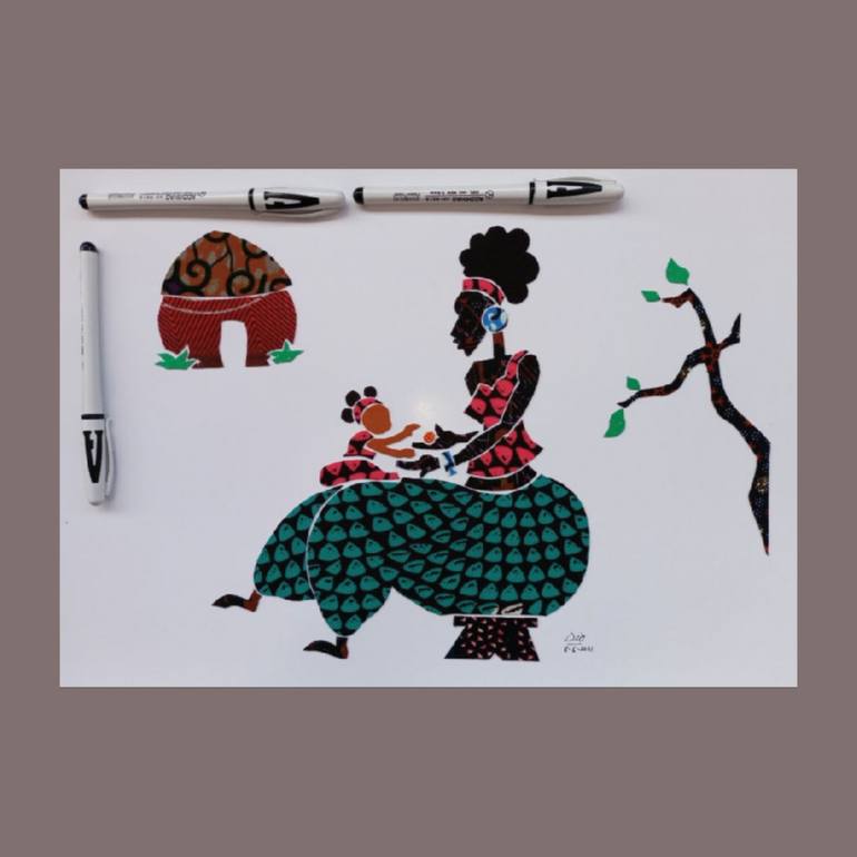 Original Modernism Love Collage by Diogenis Papadopoulos
