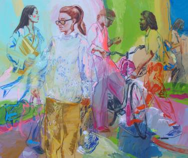 Original People Painting by Mariia Zhurykova