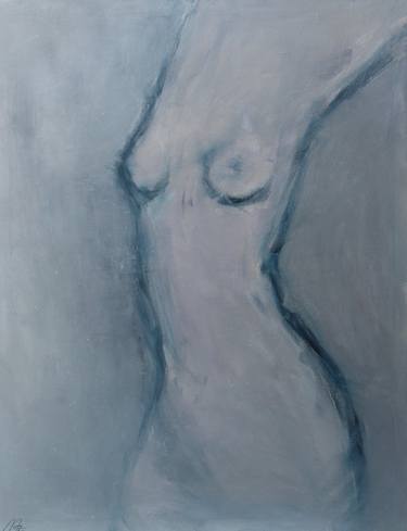 Original Abstract Nude Paintings by Mariia Zhurykova