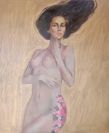 Original Figurative Nude Paintings by Mariia Zhurykova