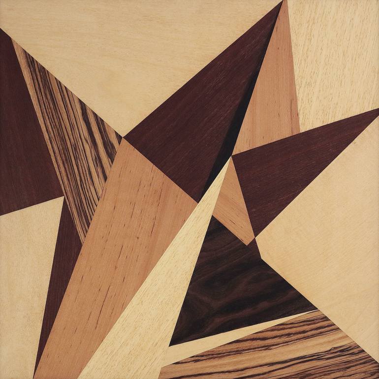 Original Cubism Abstract Sculpture by Laszlo Sandor