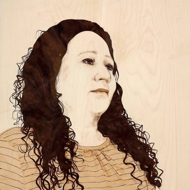 Marquetry Woman Portrait 02 thumb