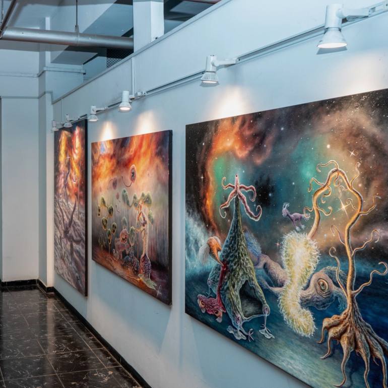 Original Symbolism Fantasy Painting by Giancarlo  Ponce
