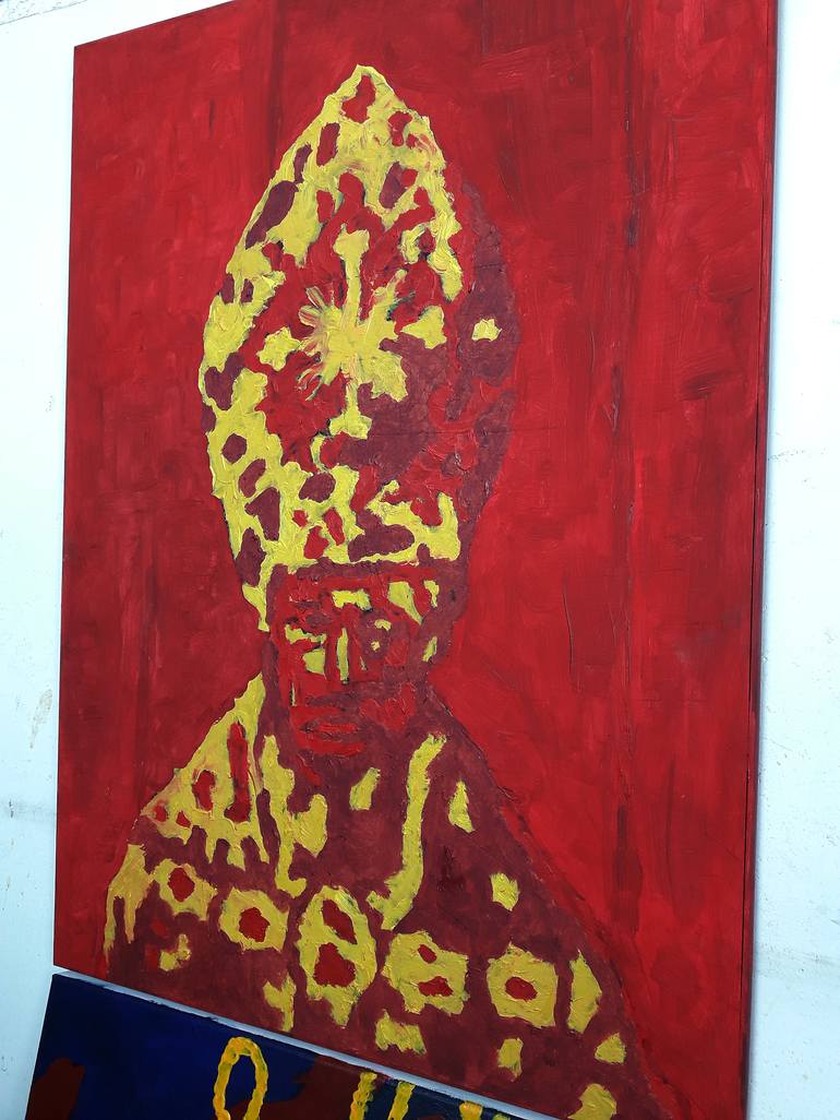 Original Abstract Portrait Painting by Eugene Willer