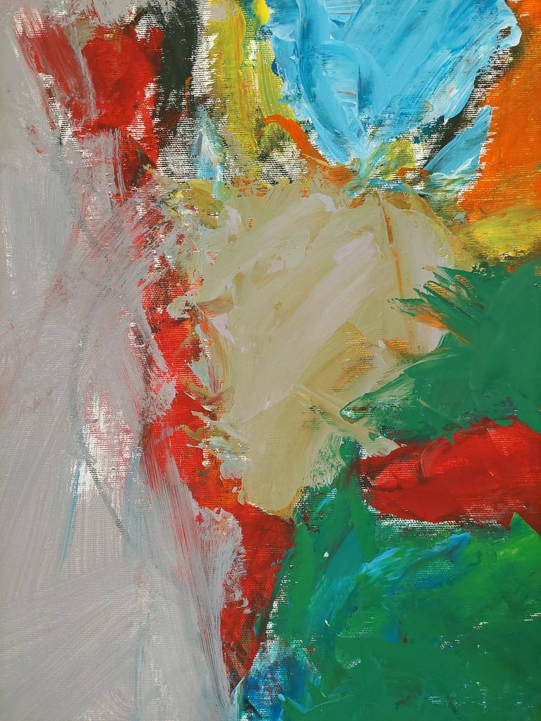 Original Abstract Portrait Painting by Eugene Willer