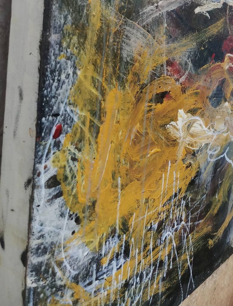 Original Abstract Expressionism Abstract Painting by Hendrianto Abstract art