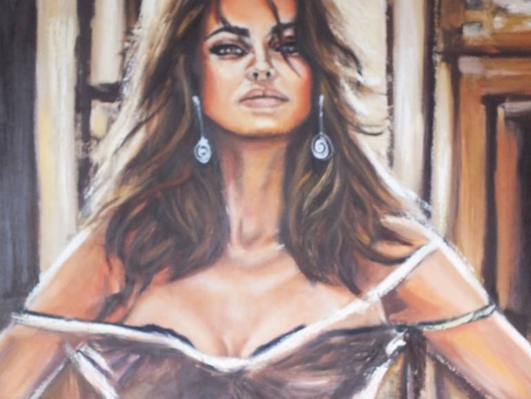 Original Art Deco People Painting by Aurelly Todeschini