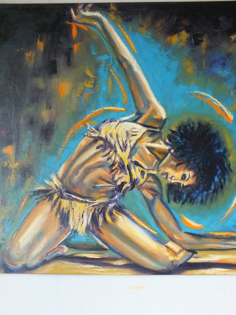 Original Art Deco Body Painting by Aurelly Todeschini