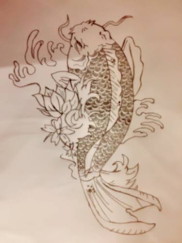 Original Realism Fish Drawings by Tomboy Italy Mafia Tattoo