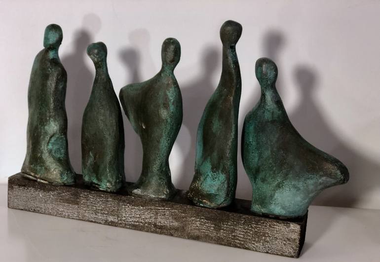 Original Family Sculpture by Rosa Figuls