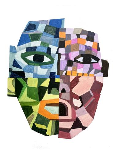 Print of Cubism Popular culture Paintings by Andre BALDET