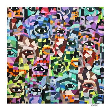 Print of Cubism Popular culture Paintings by Andre BALDET