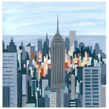 Print of Figurative Cities Paintings by Andre BALDET