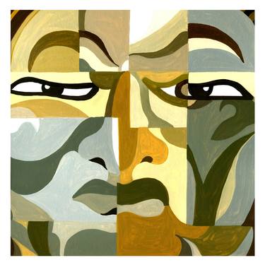 Print of Cubism Portrait Paintings by Andre BALDET