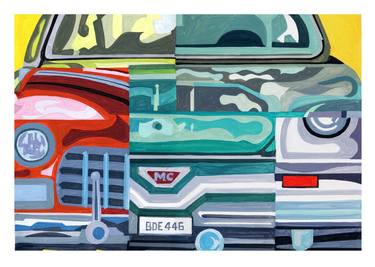 Print of Cubism Automobile Paintings by Andre BALDET