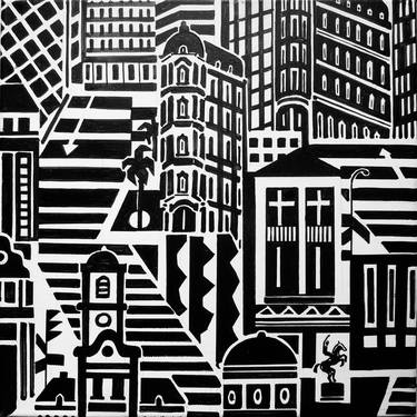 Print of Cities Paintings by Andre BALDET