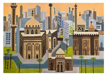 Print of Cubism Cities Paintings by Andre BALDET