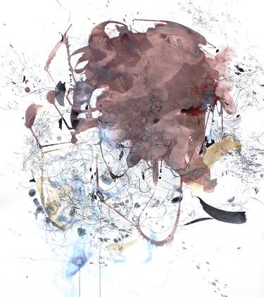 Original Abstract Expressionism Abstract Drawings by Christina Kwan