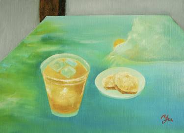 Original Abstract Food & Drink Paintings by Yu Kuramitsu