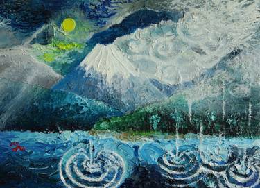 Saatchi Art Artist Yu Kuramitsu; Paintings, “Potun Potun in Hakone” #art