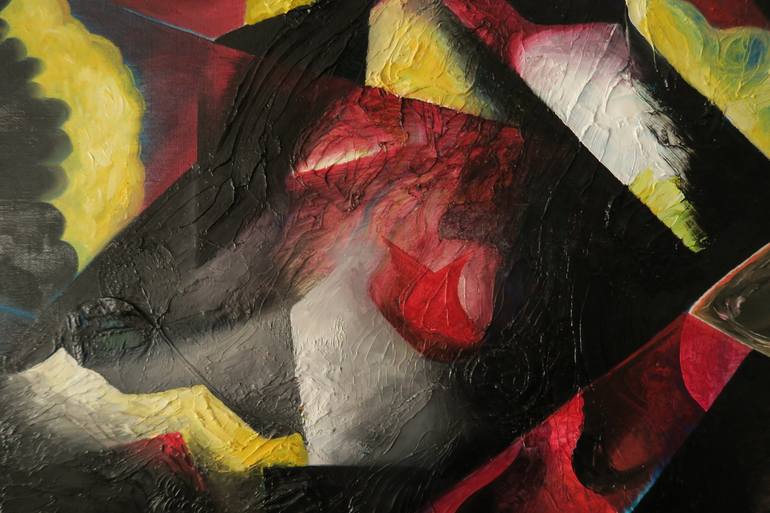Original Abstract Expressionism Abstract Painting by Yu Kuramitsu