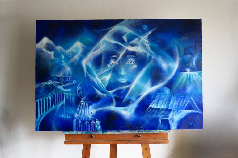 Original Conceptual Abstract Painting by Yu Kuramitsu