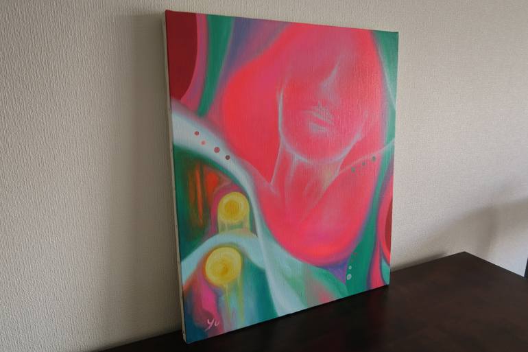 Original Abstract Expressionism Abstract Painting by Yu Kuramitsu