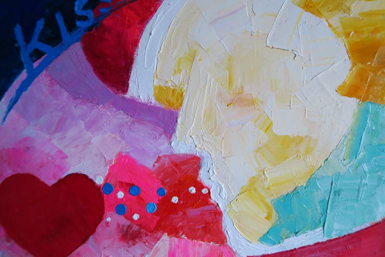 Original Abstract Expressionism Abstract Painting by Yu Kuramitsu