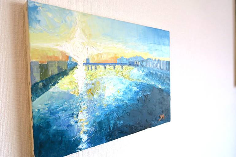 Original Abstract Landscape Painting by Yu Kuramitsu