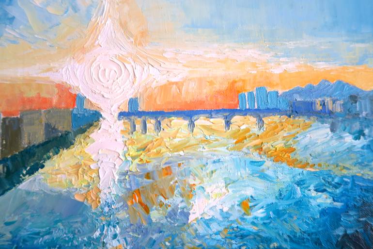 Original Abstract Landscape Painting by Yu Kuramitsu