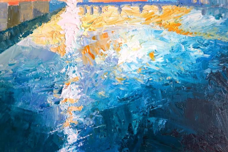 Original Abstract Landscape Painting by Yu Kuramitsu