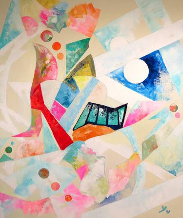 Original Abstract Expressionism Abstract Painting by Yu Kuramitsu