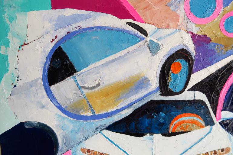 Original Abstract Car Painting by Yu Kuramitsu