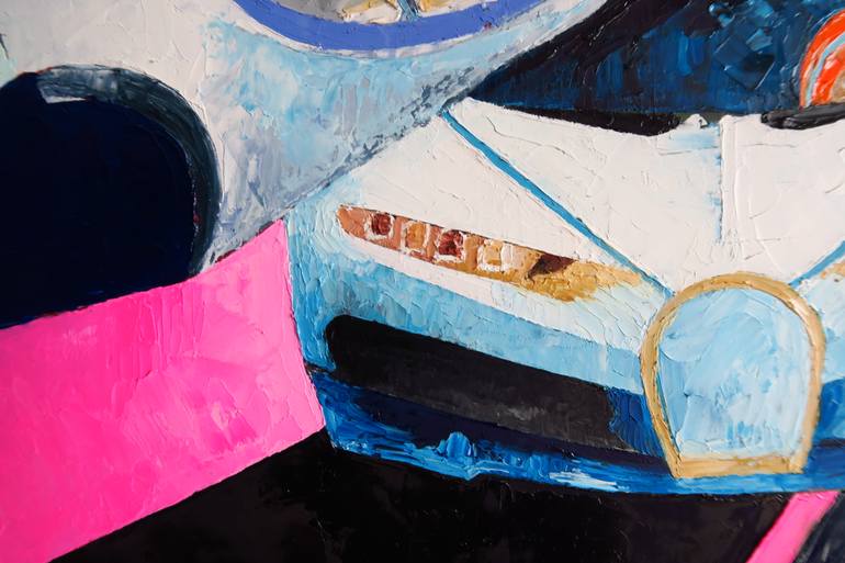 Original Abstract Car Painting by Yu Kuramitsu