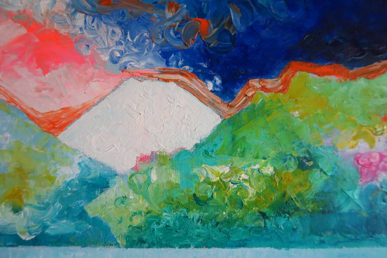Original Abstract Expressionism Abstract Painting by Yu Kuramitsu