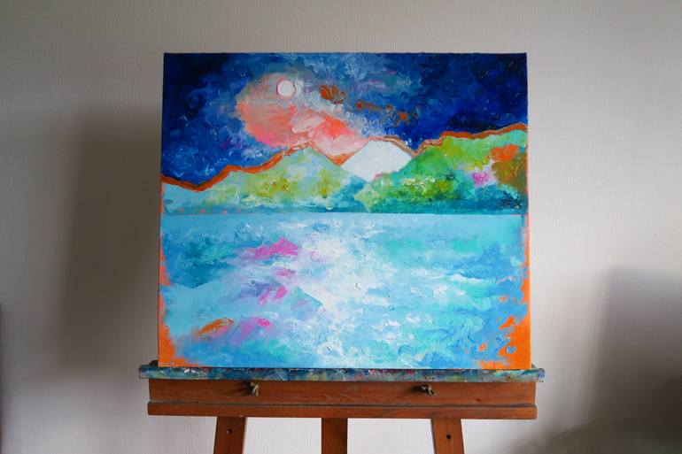 Original Abstract Expressionism Abstract Painting by Yu Kuramitsu