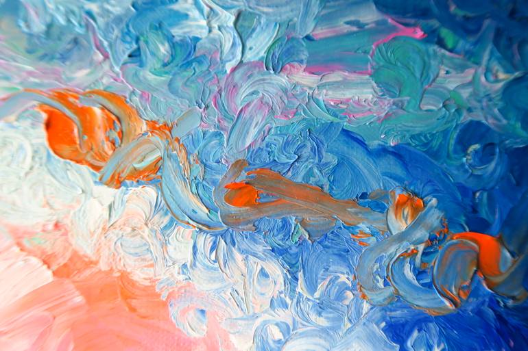 Original Abstract Expressionism Abstract Painting by Yu Kuramitsu