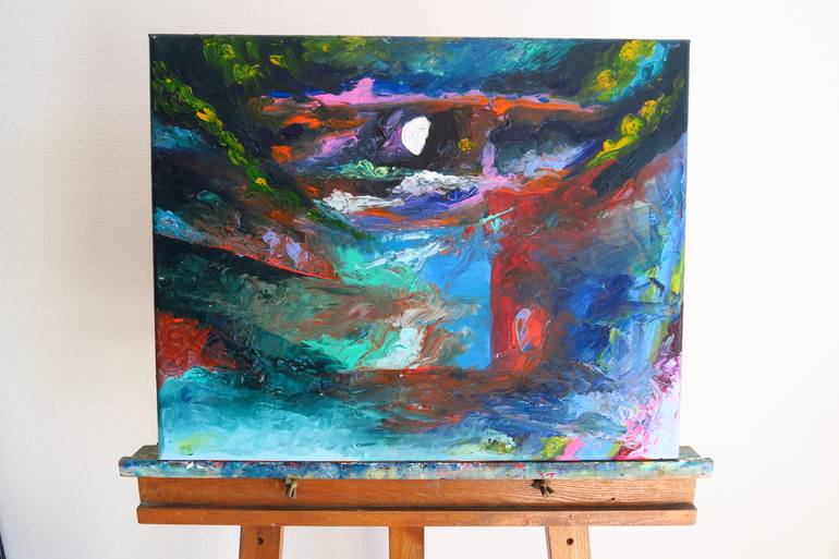 Original Contemporary Abstract Painting by Yu Kuramitsu