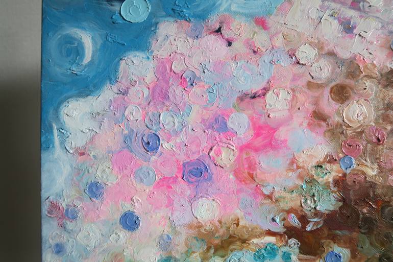 Original Abstract Botanic Painting by Yu Kuramitsu