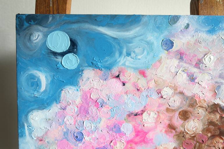 Original Abstract Botanic Painting by Yu Kuramitsu