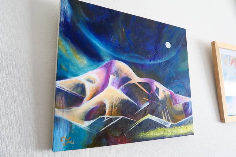 Original Abstract Expressionism Abstract Painting by Yu Kuramitsu