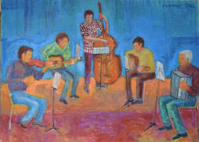 Print of Expressionism Music Paintings by Miroslav Dameski