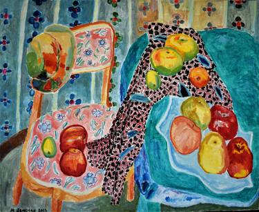 Chair With Hat, Table With Appels thumb