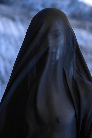 Woman under black veil "4" - Limited Edition of 11 thumb
