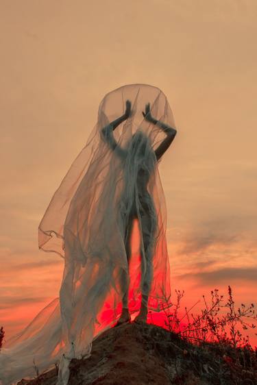Breath of a warm summer evening, a girl at sunset "9" - Limited Edition of 10 thumb
