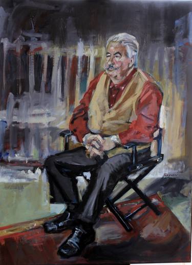Original Expressionism Portrait Painting by Eleni Pattakou