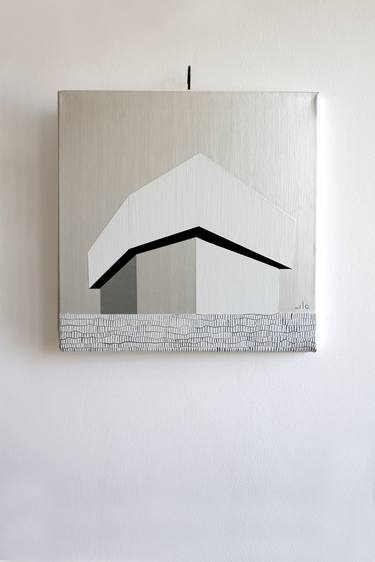 Original Abstract Architecture Paintings by Katarzyna Jurczenia