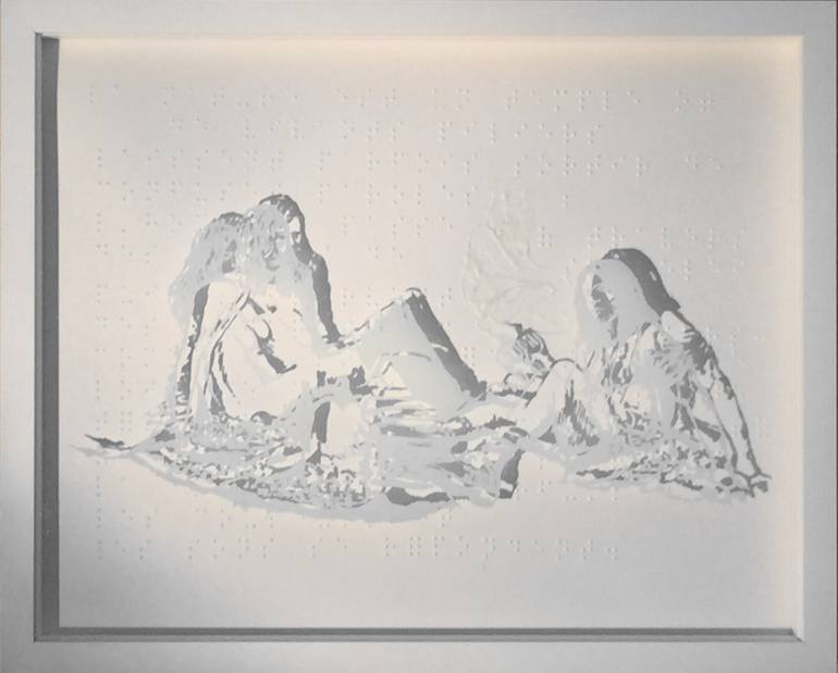 Original Contemporary Outer Space Painting by Mona Von Wittlage
