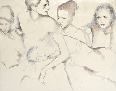 Original Figurative People Paintings by Mona Von Wittlage
