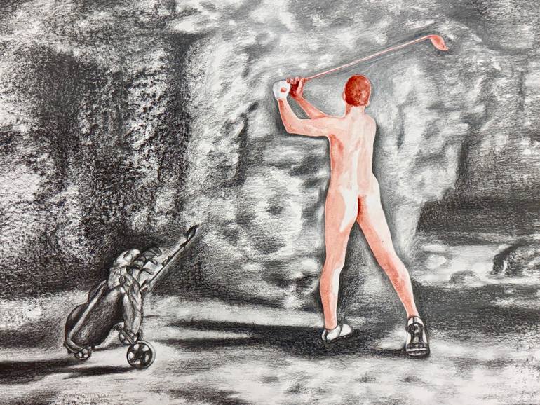 Original Classicism Landscape Drawing by Mona Von Wittlage